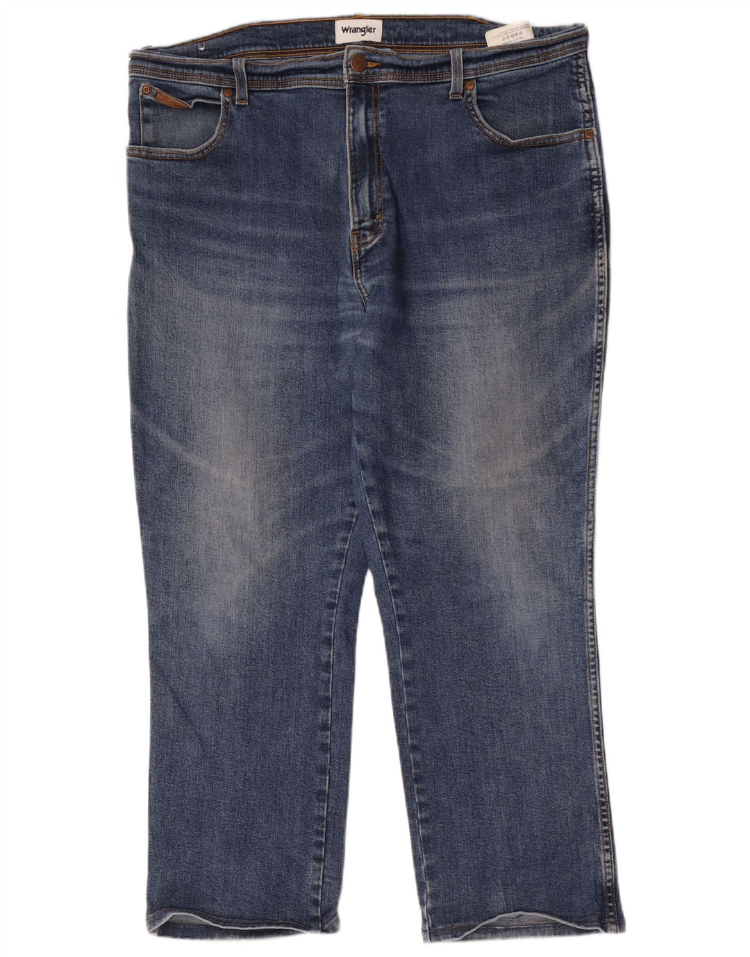 Wrangler Herre Texas Straight Jeans W40 L27 Blå Bomuld