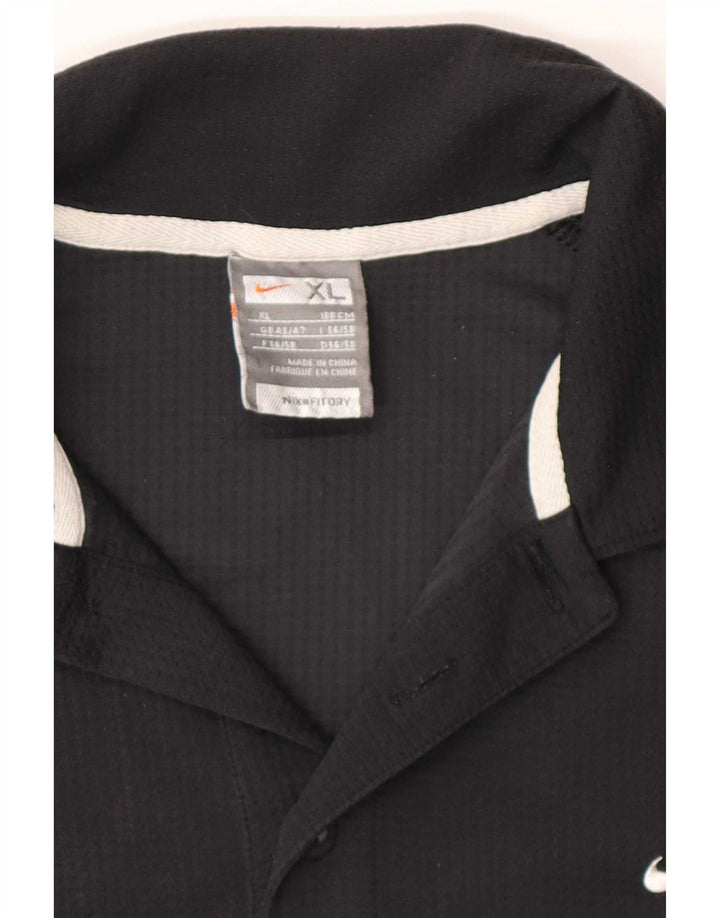 Nike Polo skjorte til mænd UK 45/47 XL sort polyester