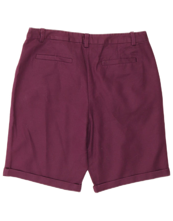 Besætningstøj Dame Chino Shorts UK 12 Medium W30 Bourgogne bomuld