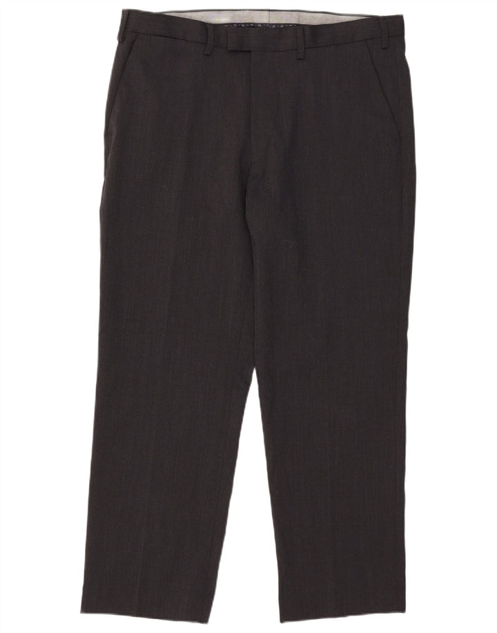 Marks & Spencer Herre Regular Suit Bukser W38 L29 Grå Polyester
