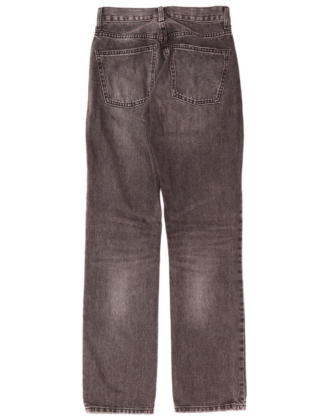 Zara Womens Regular Fit Straight Jeans EU 34 2XS W24 L30 Grå Klassisk