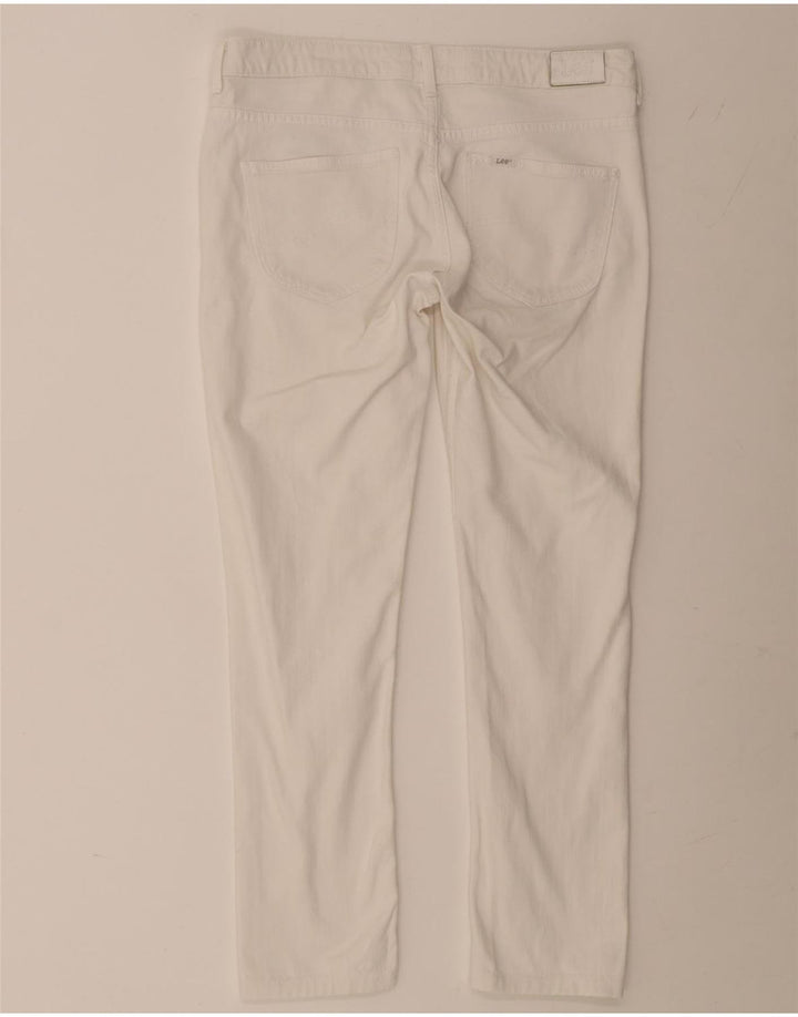 Lee Kvinder Norma Slim Jeans W30 L27 Hvid Bomuld