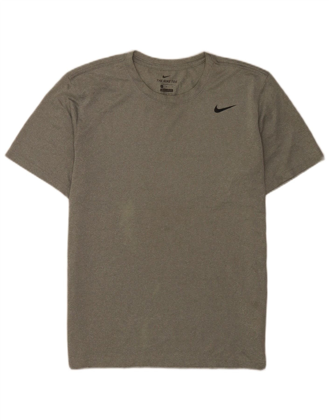 Nike herre Dri Fit T-shirt top mellemgrå polyester