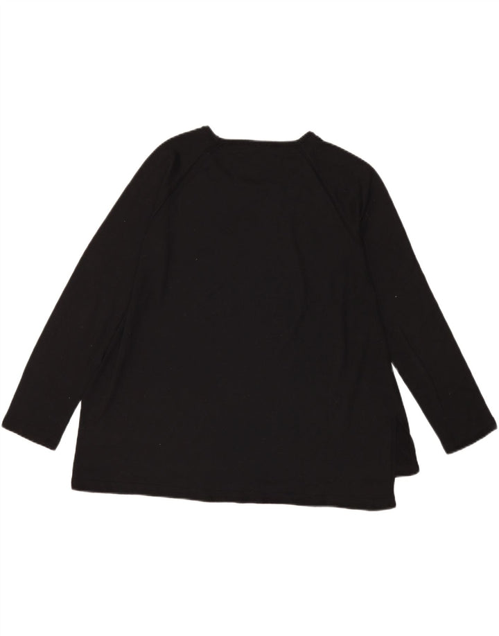 Benetton Dame Top Langærmet UK 16 Large Sort