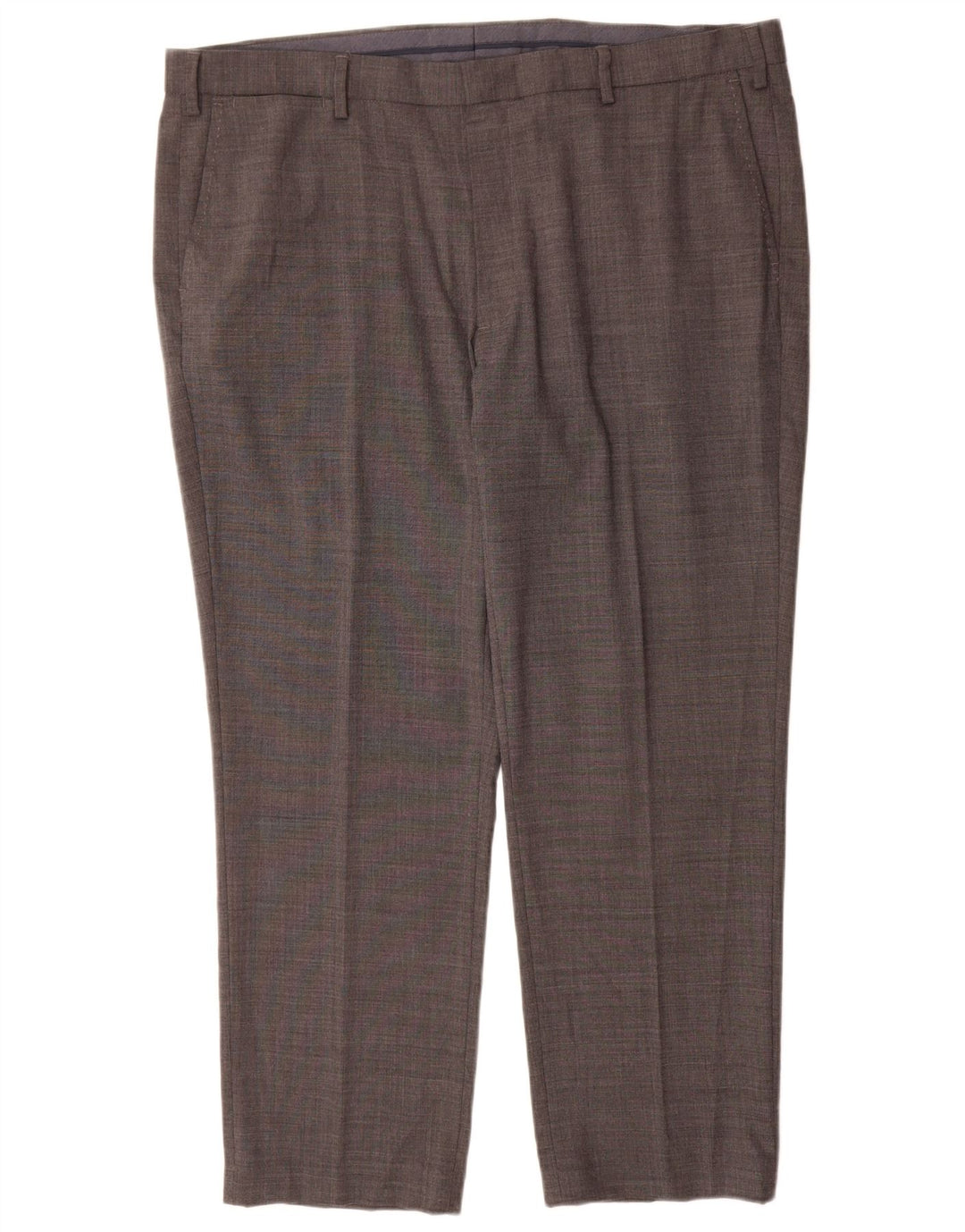 Marks & Spencer Herre Lige Regular Fit Suit Bukser W42 L29 Grå Uld