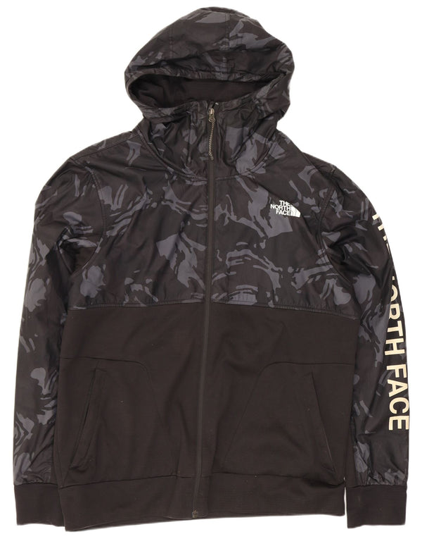 The North Face Herre grafisk hættetrøje med lynlås Stor sort Camouflage