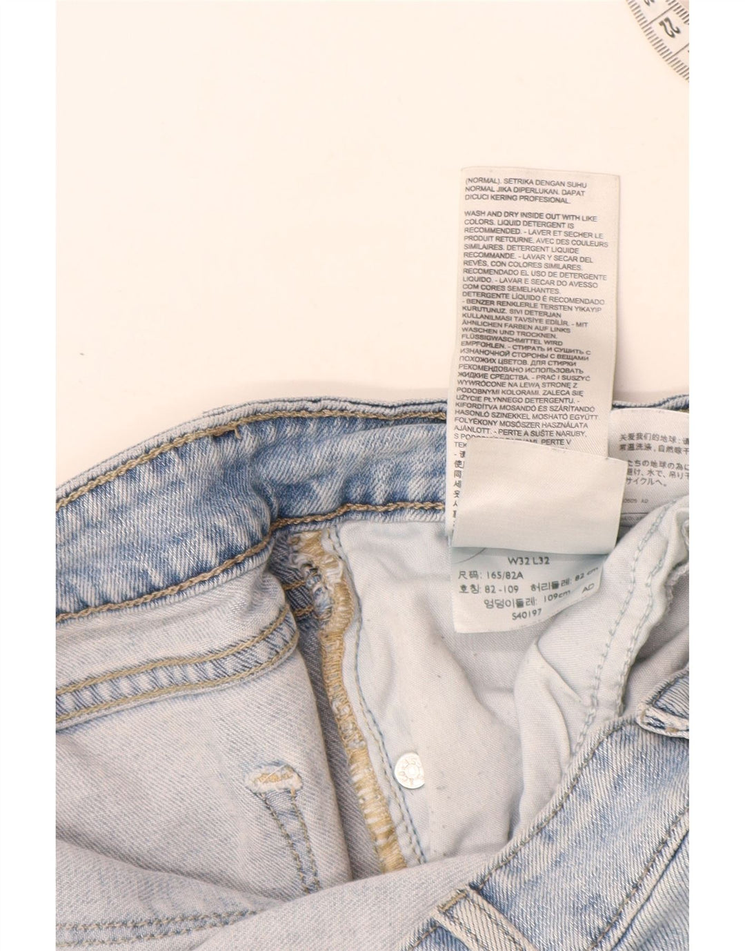 Levi's Dame 712 Slim Jeans W32 L32 Blå Bomuld