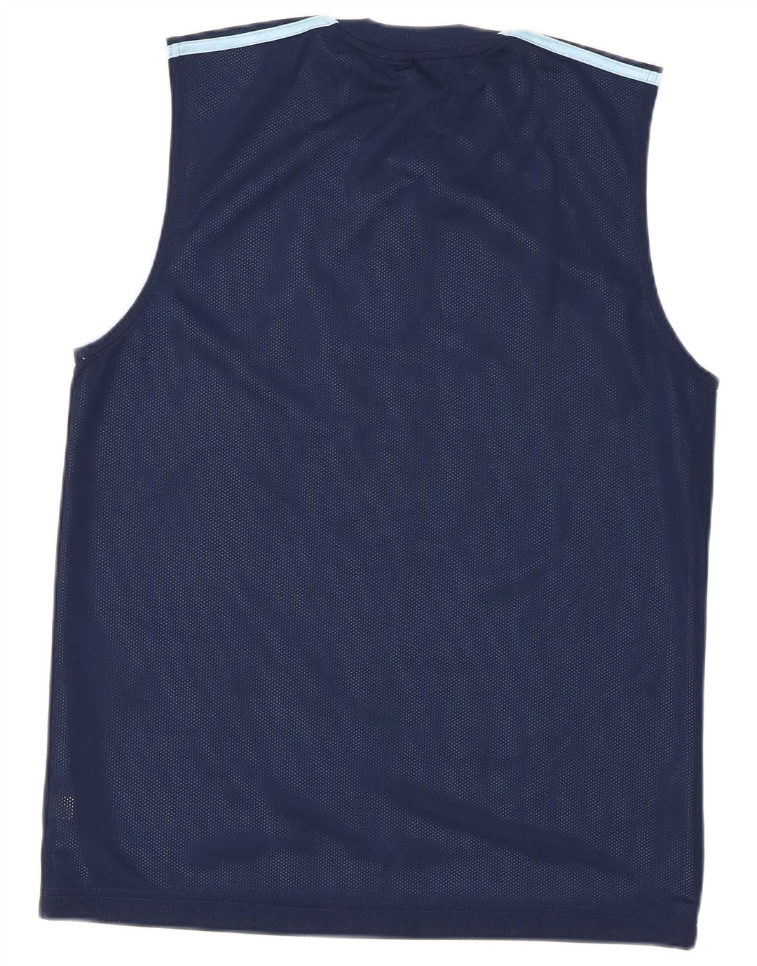 Adidas Herre Grafisk Vest Top Small Navy Blue Polyester