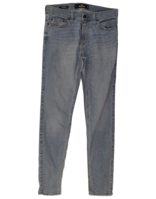 Hollister Herre Super Skinny Jeans W30 L30 Blå Bomuld