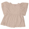 Zara Pigebluse Top 6-7 År Hvid Bomuld