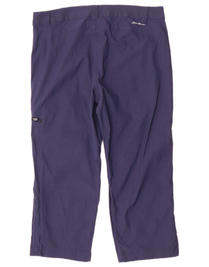 EDDIE BAUER Lige Capri-bukser til kvinder US 8 Medium W32 L20 Marineblå