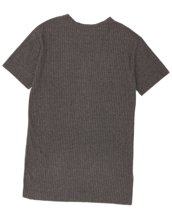 Zara Dame Trafaluc T-Shirt Kjole UK 10 Lille Grå
