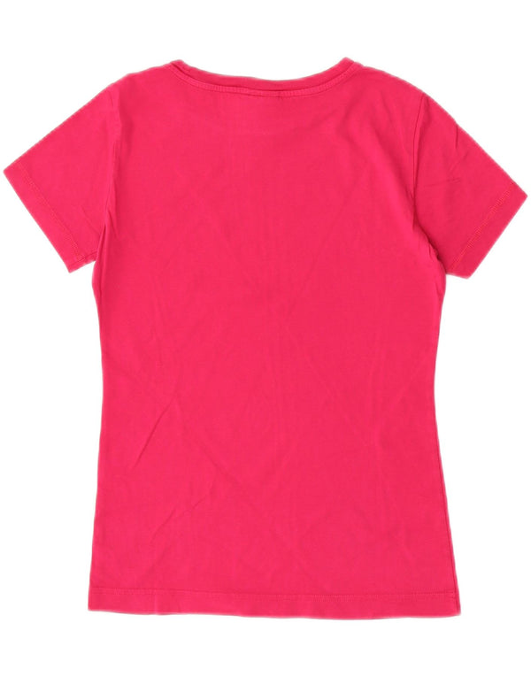 Champion Womens Heritage Fit Grafisk T-Shirt Top UK 10 Small Pink