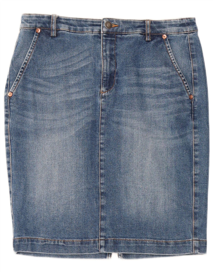 BENETTON Dame Denim Nederdel W30 Medium Blue