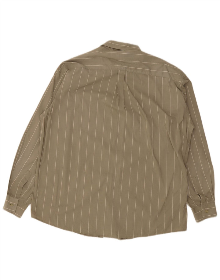 Vintage herreskjorte medium Khaki stribet