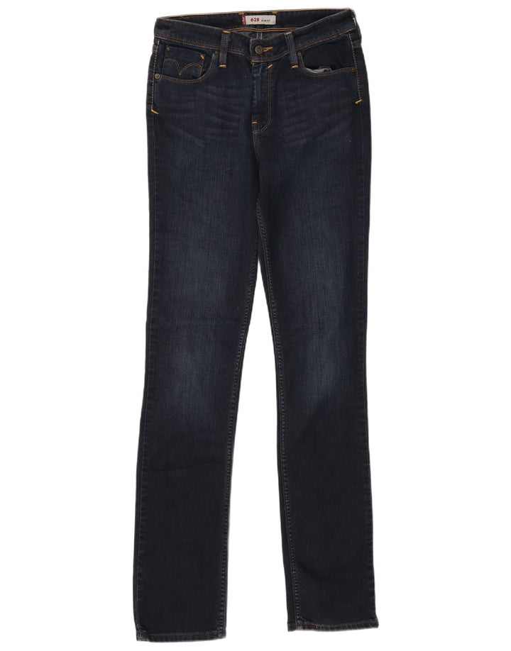 LEVI'S Herre 628 Slim Jeans W30 L34 Marineblå Bomuld
