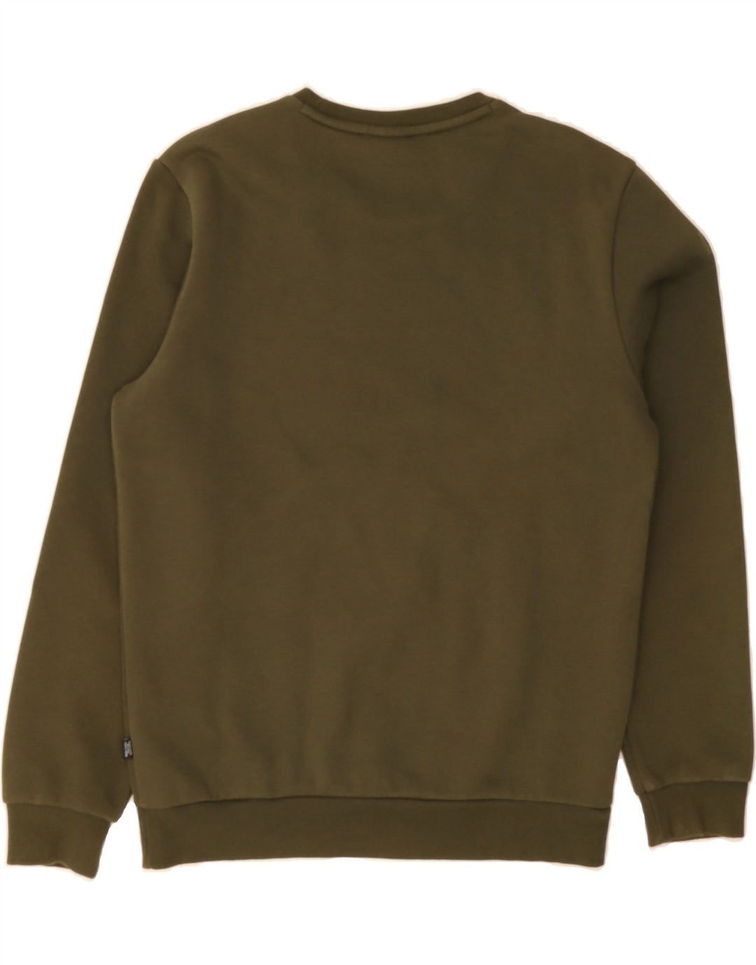 PUMA Mens Graphic Sweatshirt Jumper Small Khaki Cotton Vintage Puma and Second-Hand Puma from Messina Hembry 