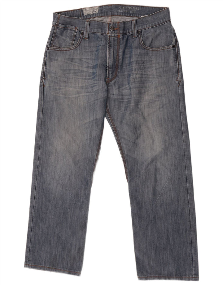 Levi's Herre 514 Slim Straight Jeans W36 L29 Blå Bomuld