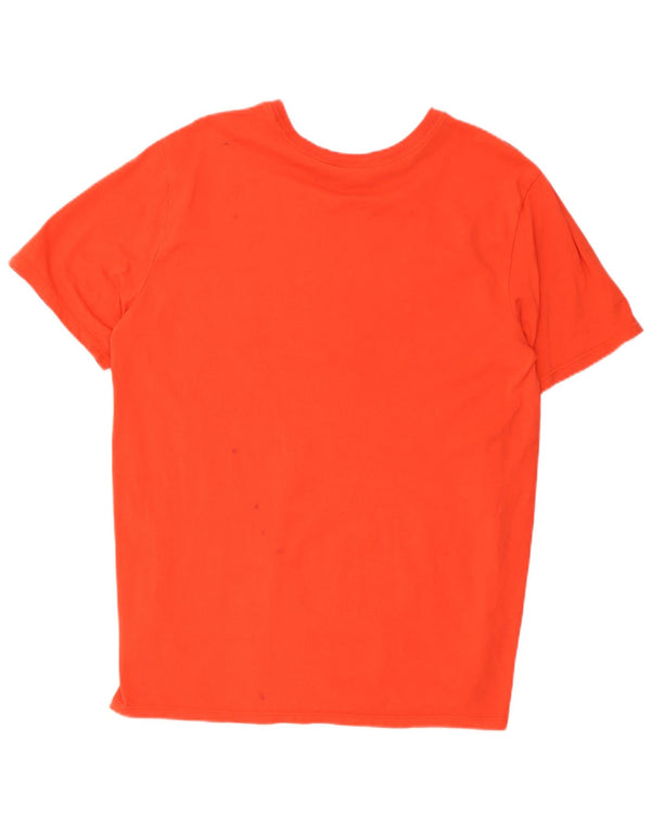 Nike Herre Dri Fit Grafisk T-Shirt Top Stor Rød Bomuld