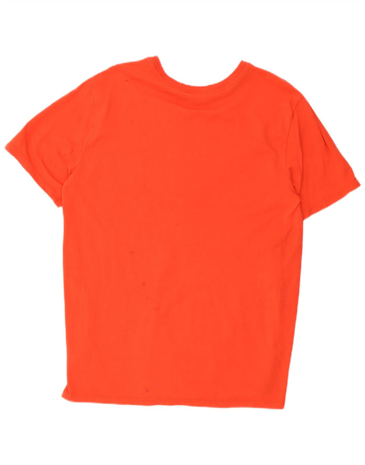 Nike Herre Dri Fit Grafisk T-Shirt Top Stor Rød Bomuld