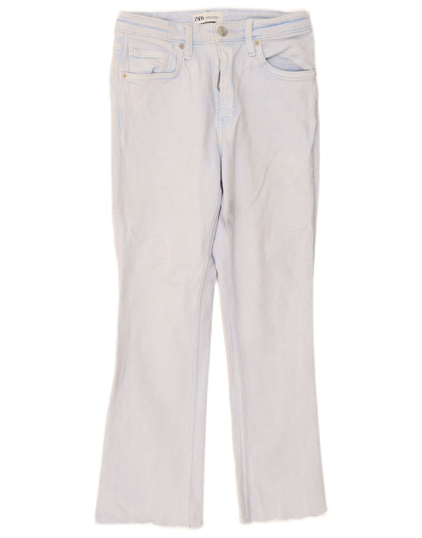 Zara Dame Straight Jeans EU 38 Small W28 L26 Blå