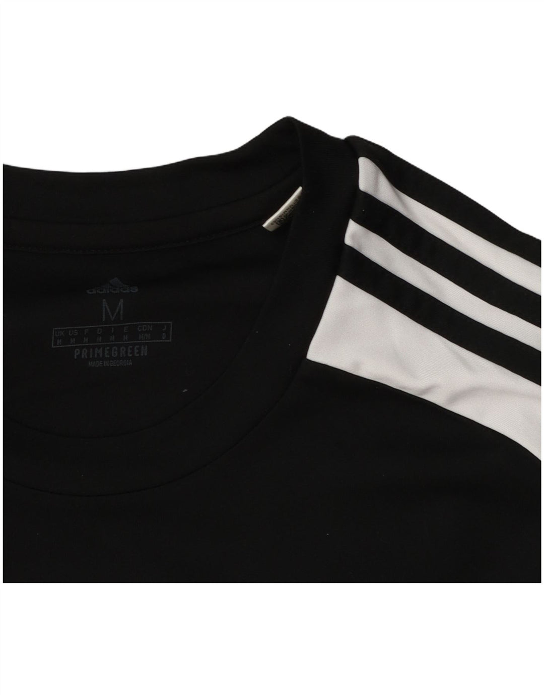 Adidas Herre Aeroready T-Shirt Top Medium Sort Colourblock Polyester