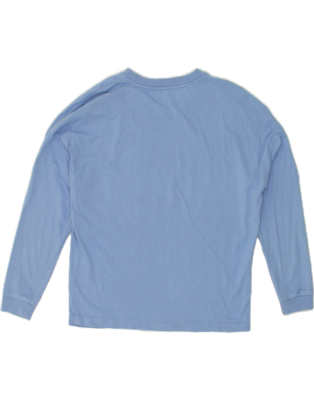 CONVERSE Womens Oversized Graphic Top Long Sleeve UK 10 Small Blue Cotton Vintage Converse and Second-Hand Converse from Messina Hembry 