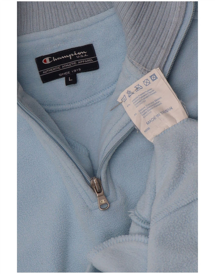 Champion Dame Fleece Jumper med lynlås DK 16 Stor Blå Polyester