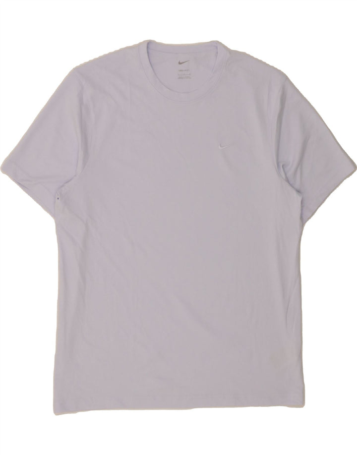 NIKE Mens Dri Fit T-Shirt Top Large Blue Cotton Vintage Nike and Second-Hand Nike from Messina Hembry 