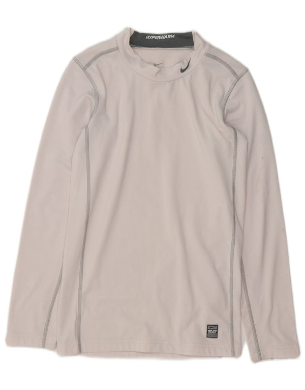 Nike Boys Dri Fit Top Langærmet 13-14 år XL Hvid Polyester