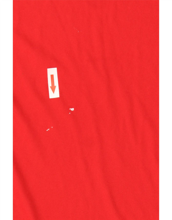 Adidas Herre Climalite T-Shirt Top Lille Rød Polyester