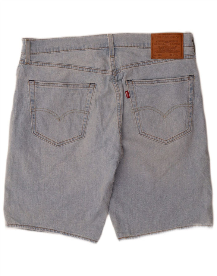 Levi's Herre 405 denimshorts W34 Large Blue Cotton