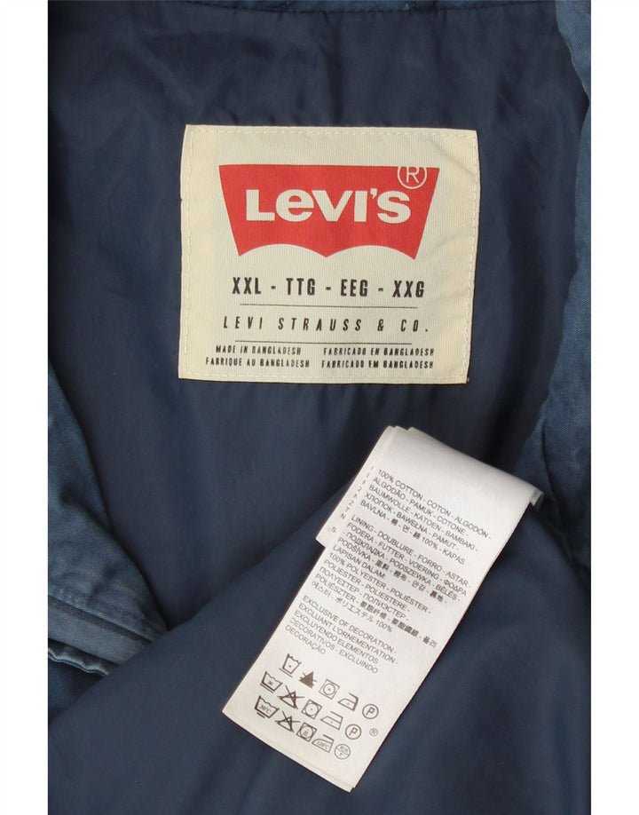 Levi's Bomberjakke til mænd UK 44 2XL marineblå bomuld