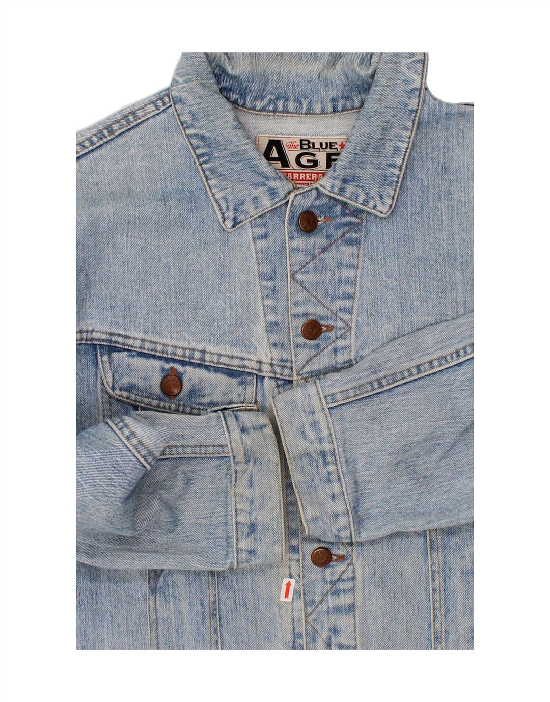 CARRERA Boys Graphic Denim Jacket 11-12 Years Large Blue Cotton Vintage Carrera and Second-Hand Carrera from Messina Hembry 