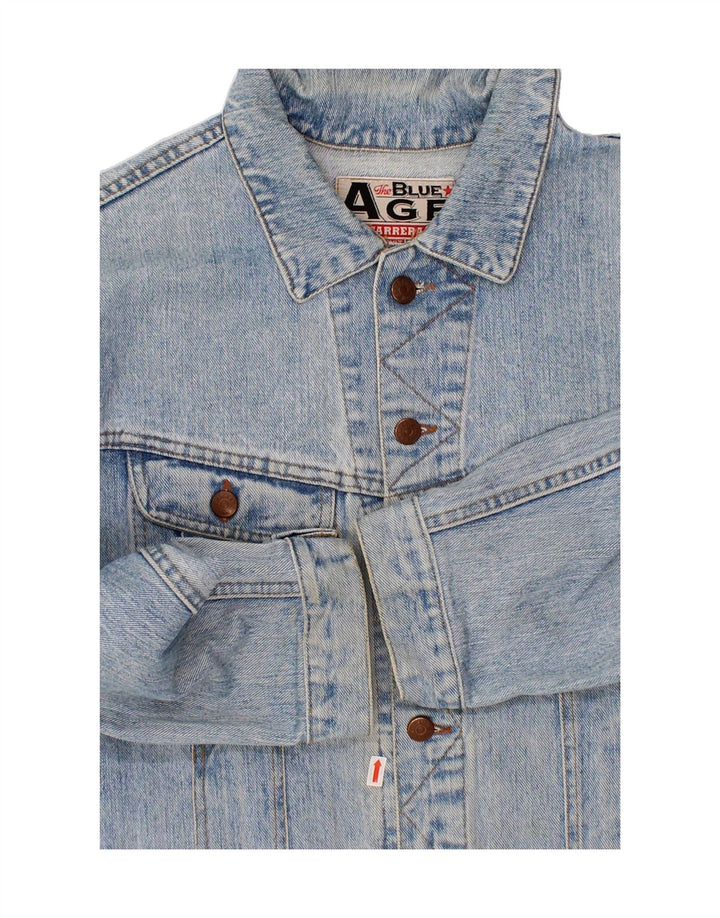 CARRERA Boys Graphic Denim Jacket 11-12 Years Large Blue Cotton Vintage Carrera and Second-Hand Carrera from Messina Hembry 