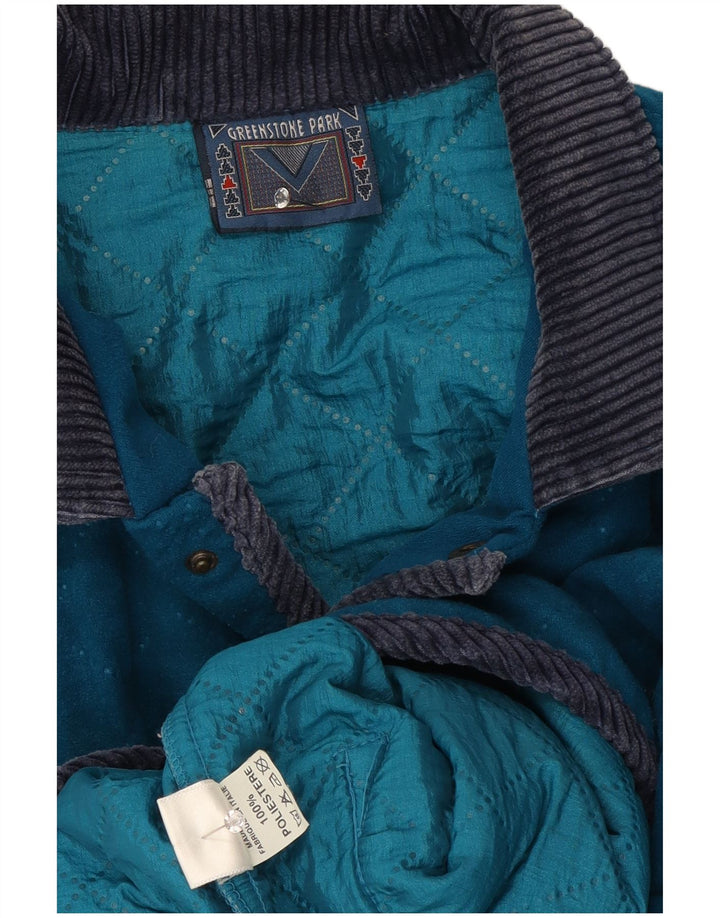Greenstone Park Herre quiltet jakke UK 38 Medium Blue Polyester