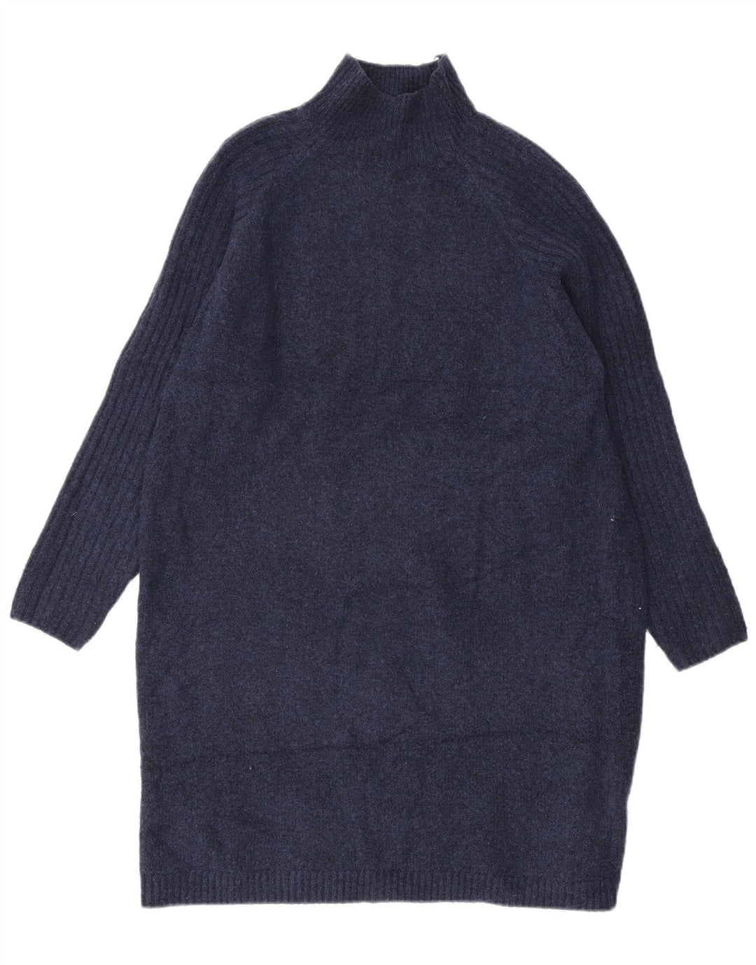 Zara Dame Jumper Dress UK 14 Medium Navy Blue Akryl