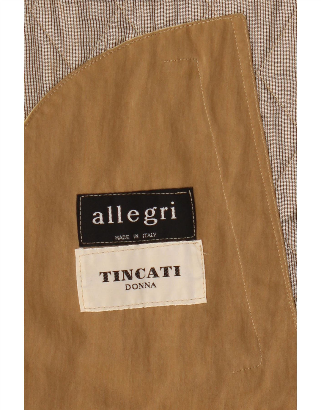 Allegri Dame Quilted Gilet UK 14 Medium Beige