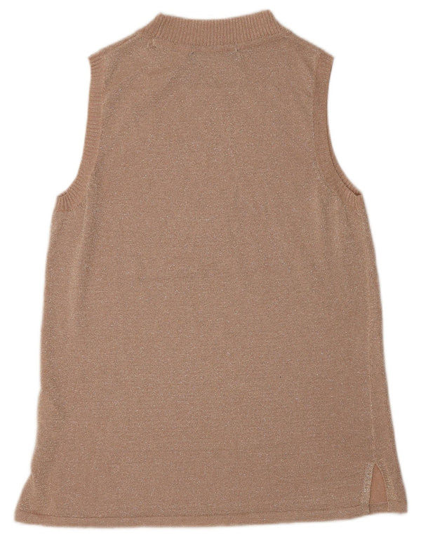 Marks & Spencer Damevest Top UK 12 Medium Beige Viscose