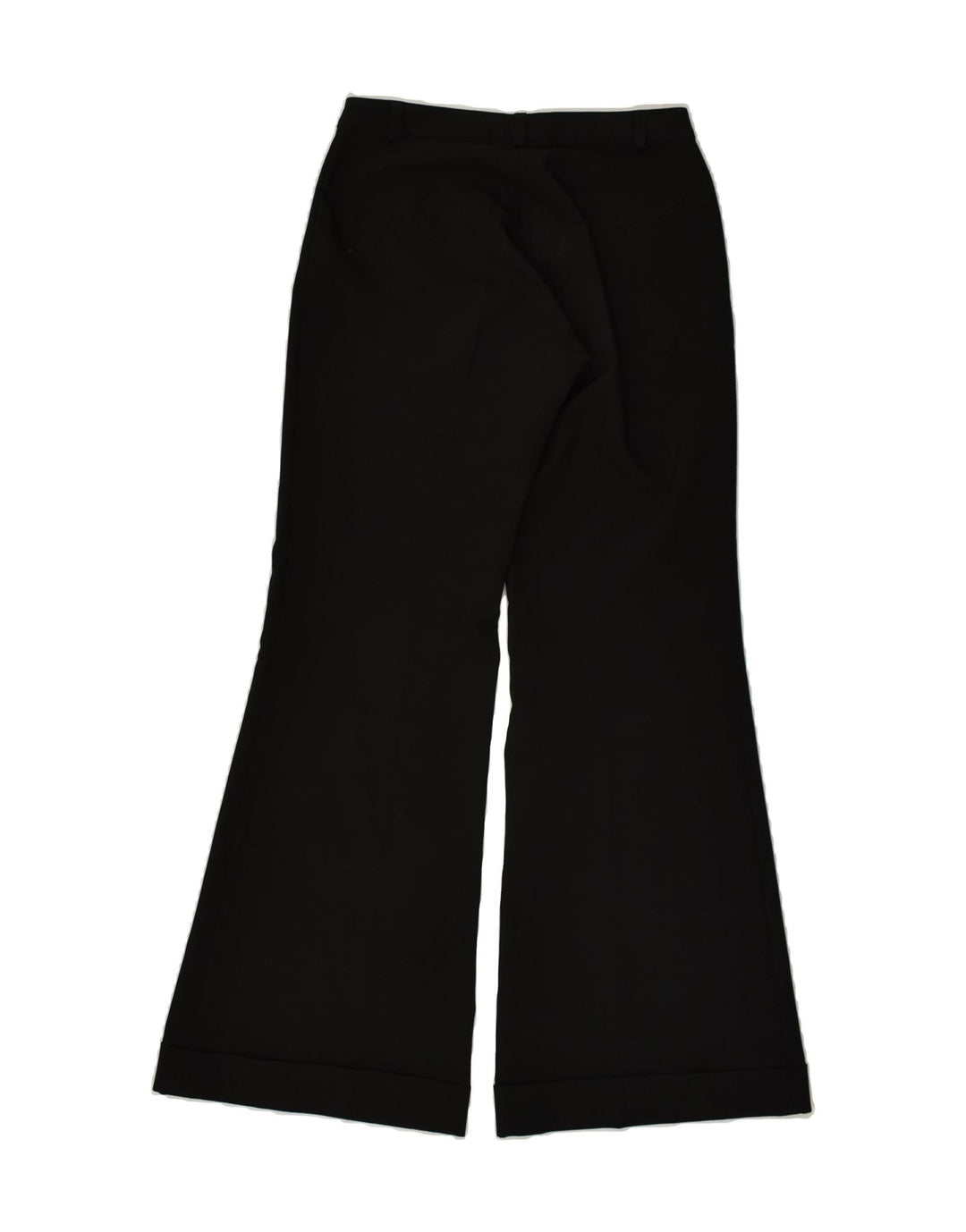 S.OLIVER Womens Flare Casual Trousers W26 L32  Black Polyester | Vintage S.Oliver | Thrift | Second-Hand S.Oliver | Used Clothing | Messina Hembry 