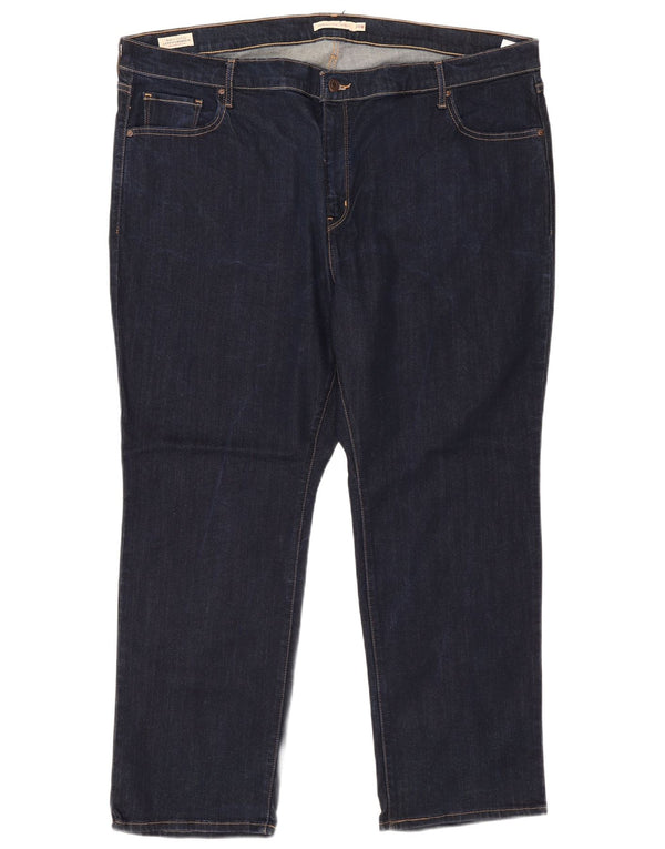 Levi's Womens 724 Højtaljede lige jeans US 24 4XL W48 L29 Marineblå