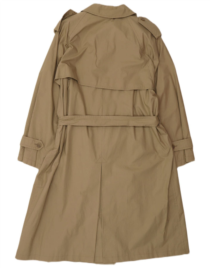 Ombraluce Kvinder Oversized Trench Coat UK 14 Medium Beige Bomuld