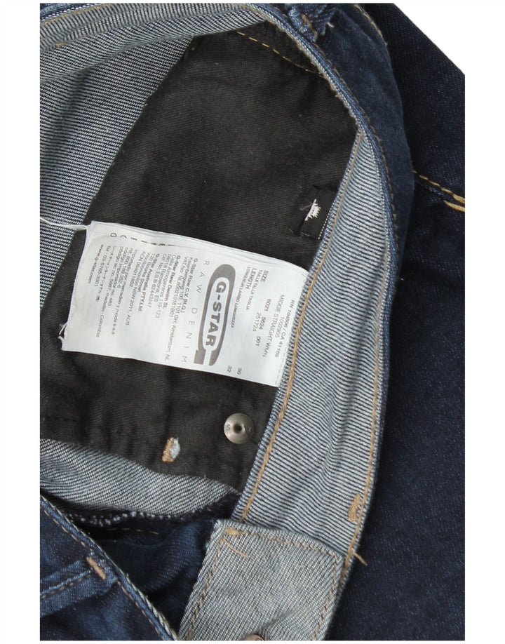 G-Star Dame Midge Straight Jeans W30 L32 Marineblå Bomuld