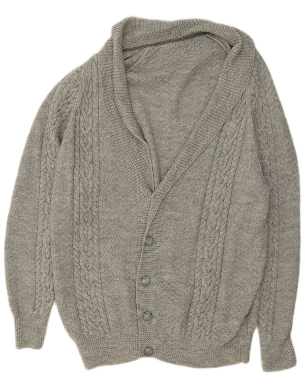 Vintage herre cardigan sweater XL Grå