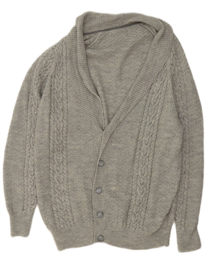 Vintage herre cardigan sweater XL Grå