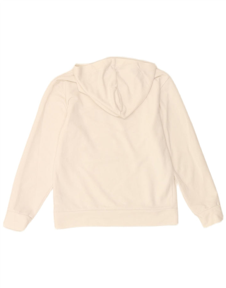 Adidas Graphic Hoodie Jumper UK 8/10 Small White Polyester