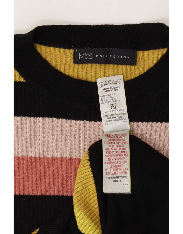 Marks & Spencer Dame sweater med rund hals DK 12 Medium Flerfarvet