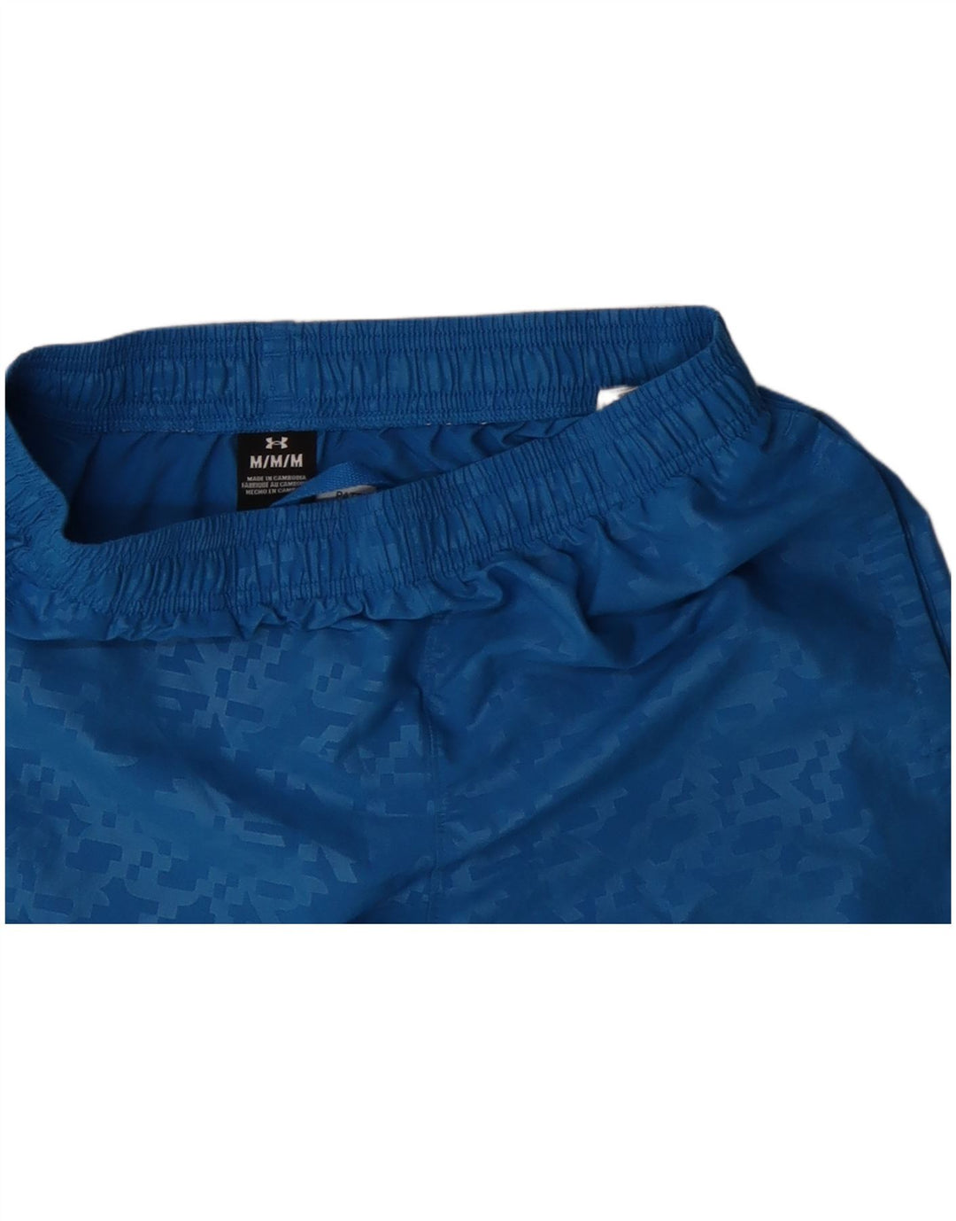 UNDER ARMOUR Herre sportsshorts Medium Blue Geometric Polyester