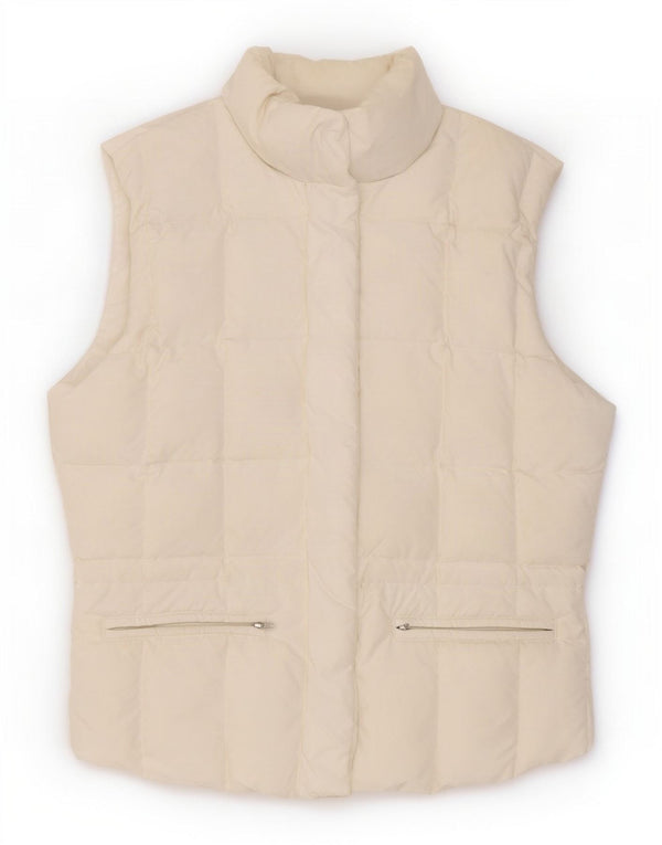Tommy Hilfiger Dame Polstret Gilet UK 14 Large White Polyester