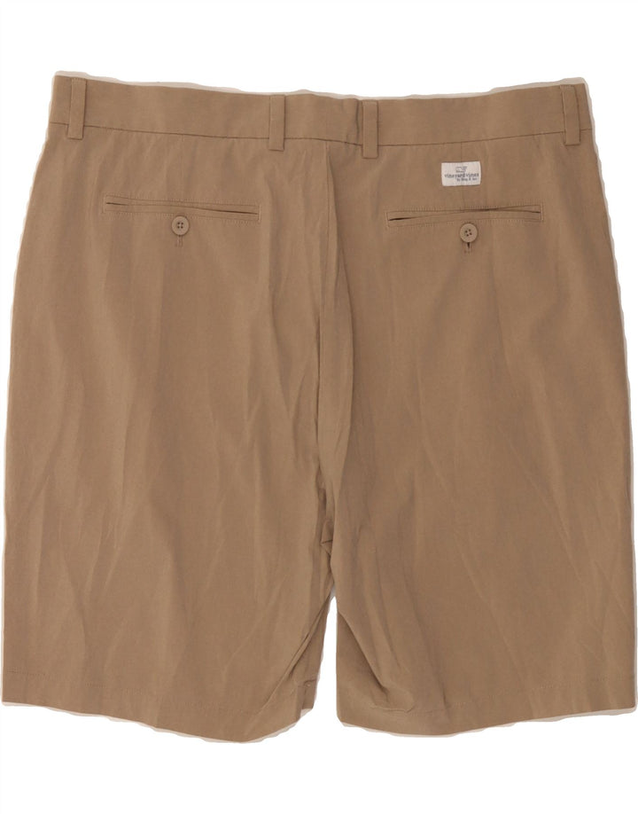 VINEYARD VINES Womens Chino Shorts W38 XL  Brown Polyester Vintage Vineyard Vines and Second-Hand Vineyard Vines from Messina Hembry 
